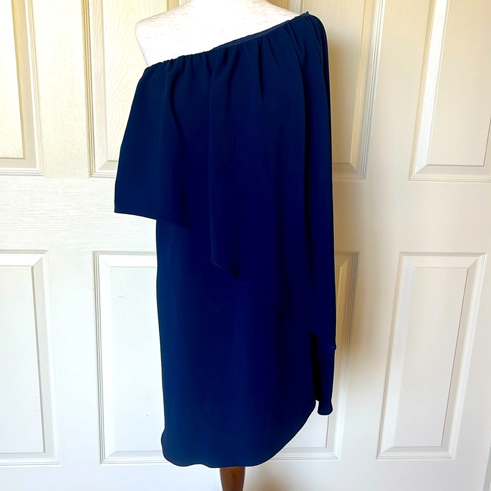 Trina Turk asymmetrical off shoulder dress NWT
